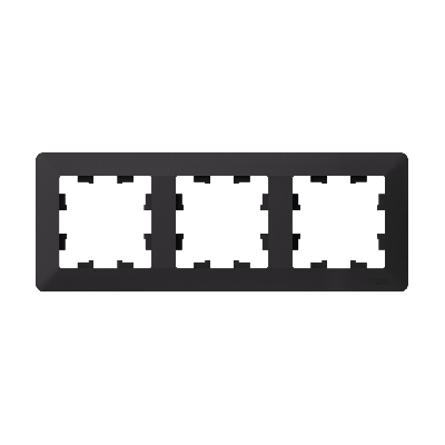 ATLASDESIGN AIR 3-постовая РАМКА, КАРБОН/дымчатый черный