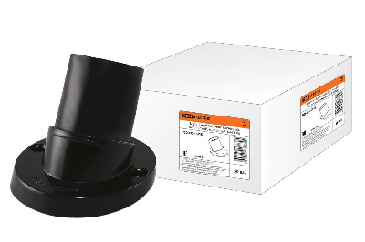 Патрон карболитовый настенный наклонный E27 черный без наклейки