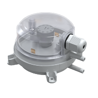 Датчик перепада давления 150-1500 Па, IP65, регулируемый дифференциал