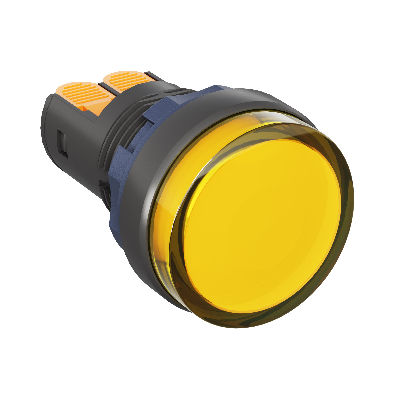 Сигнальный индикатор  со встроенным диодом 220В, желтый