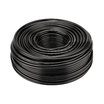 Кабель коаксиальный RG-6U, 75 Ом, CCS/Al/Al, 64%, бухта 100 м, черный OUTDOOR, REXANT