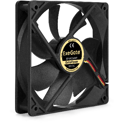 Вентилятор для корпуса 12В DC, 120x120x25 мм, 3pin, 1800RPM, 28dBA, подшипник скольжения