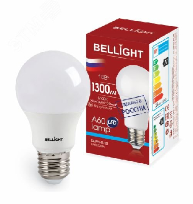 Лампа светодиодная LED 15Вт Е27 220 6500К 1300Лм Bellight