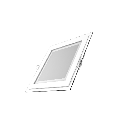 Светильник светодиодный ДВО 18 Вт 1480 лм 4000К AC 220В IP20 квадрат 200х200х36мм монт разм 170х170мм Алюминий с декоративным стеклом Glass Gauss