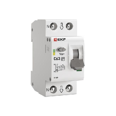 Устройство защиты от дугового пробоя (УЗДП) с автоматическим выключателем 1P+N 63А (C) 6кА PROxima