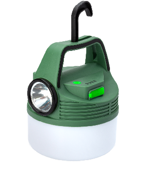 Фонарь кемпинговый аккум/16Вт+3Вт/Li-ion18650 2400mAh/Powerbank/индикатор/USBшнур