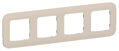 FLITE ARTISTIC Рамка 4-местная РУ-4-А-ФлЛ льняной IEK