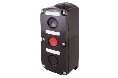 Пост кнопочный ПКЕ 222-3 У2, красная и две черные кнопки, IP54 TDM