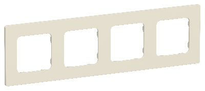 FLITE CLASSIC Рамка 4-местная РУ-4-К-ФлСл сливочный IEK