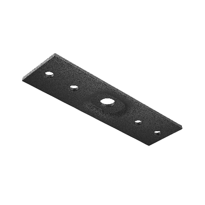 Коннектор прямой Exility накладной черный