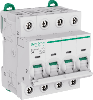 Автоматический выключатель (АВ) C 40A 4P 6kA 400В Systeme9