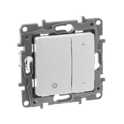 ETIKA Диммер нажимной 400Вт белый