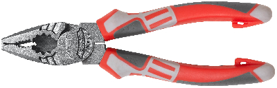 Плоскогубцы комбинированные ''Эталон'', CrV сталь, ребра жесткости на губках, тефлоновое покрытие, 3К прорезиненные ручки 180 мм