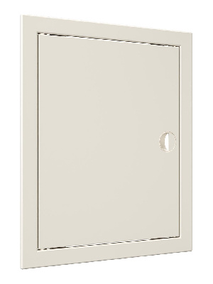 Люк-дверца ревизионная с ручкой, из ABS пластика 268х318 и с фланцем 246х296 , цвет Слоновая кость