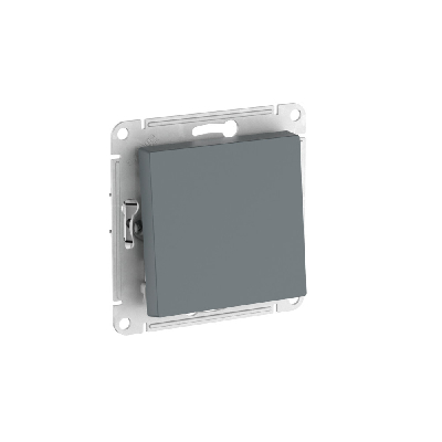 ATLASDESIGN 1-клавишный ВЫКЛЮЧАТЕЛЬ, сх.1, 10АХ, быстрозажимные клеммы, ГРИФЕЛЬ