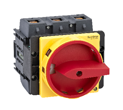 ВЫКЛЮЧАТЕЛЬ-РАЗЪЕДИНИТЕЛЬ 3P 175A С КРАСНОЙ РУКОЯТКОЙ НА ДВЕРЦУ 4 ВИНТАМИ