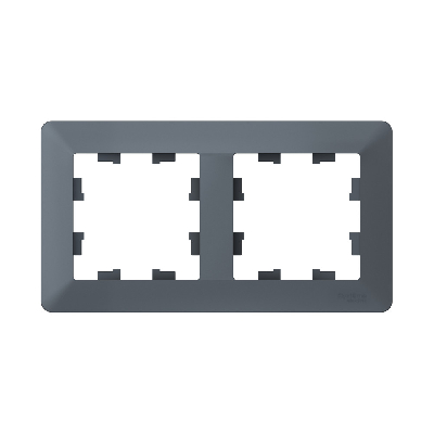 ATLASDESIGN AIR 2-постовая РАМКА, ГРИФЕЛЬ/дымчатый черный