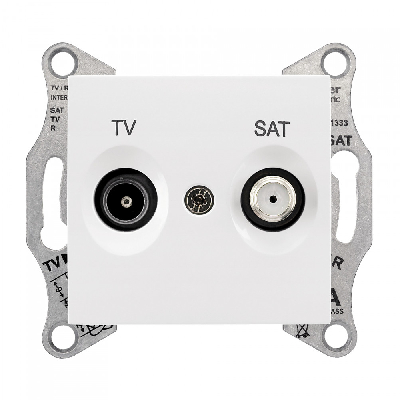 Sedna Розетка TV/SAT оконечная 1dB в рамку белый