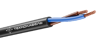 Провод ПВС 2х1.5 черный ТРТС