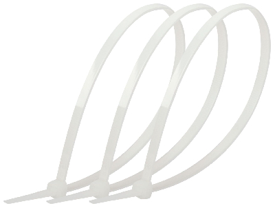Стяжка кабельная нейлоновая (хомут) 4.8 х 400 мм белая (100 шт/уп) NO-225-161