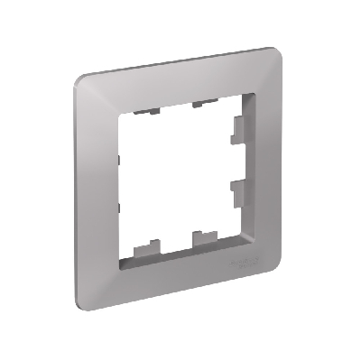 ATLASDESIGN AIR 1-постовая РАМКА, АЛЮМИНИЙ/дымчатый черный