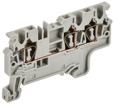 ARMAFIX Клемма пружинная CX2.5-4 2,5мм2 четырехконтактная серая IEK