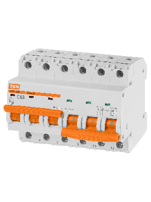 Автоматический выключатель с механической блокировкой (байпас) ВА47-29Б 3Р+3Р 63А 4,5кА х-ка C TDM