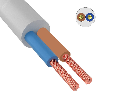 Провод ПВС 2х1-0.660 белый ТРТС