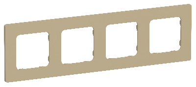 FLITE CLASSIC Рамка 4-местная РУ-4-К-ФлХ хаки IEK