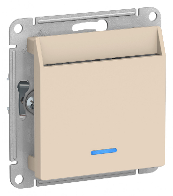 Выключатель карточный, мех, БЕЖЕВЫЙ
