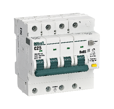 АВДТ 3P+N 25А 300мА A х-ка C ДИФ-103 4.5кА