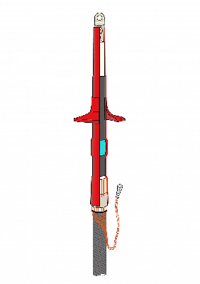 Муфта термоусаживаемая концевая наружной установки для одножильного кабеля с СПЭ-изоляцией, на напряжение до 10 кВ включительно ПКНТ(н)-О-10-150...240 (комплект на 3 фазы, с наконечниками)