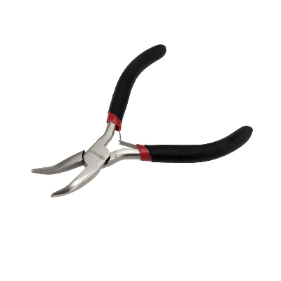 Тонкогубцы изогнутые Мини 120 мм никел