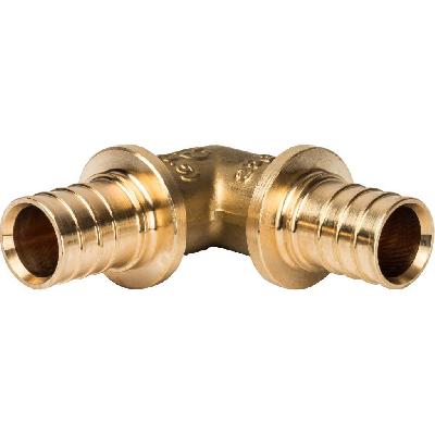 Угольник 25 90 град. аксиальный, латунь