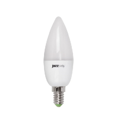 Лампа светодиодная LED 7Вт Е14 теплый белый матовая свеча