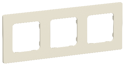FLITE CLASSIC Рамка 3-местная РУ-3-К-ФлСл сливочный IEK
