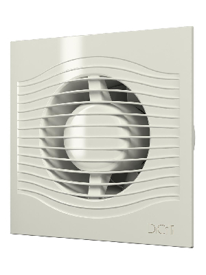 Вентилятор осевой вытяжной с обратным клапаном D125 декоративный