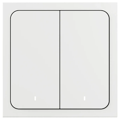 Выключатель умный проводной двухклавишный белый Яндекс, YNDX-00532