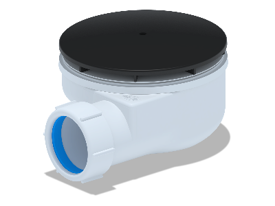 Сифон для душевого поддона АНИ 1 1/2'x90 черный