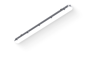 Светильник светодиодный CSVT SLIM 32 1262х124х85 CRI80 5000 milky IP65 II серый подвесной/накладной