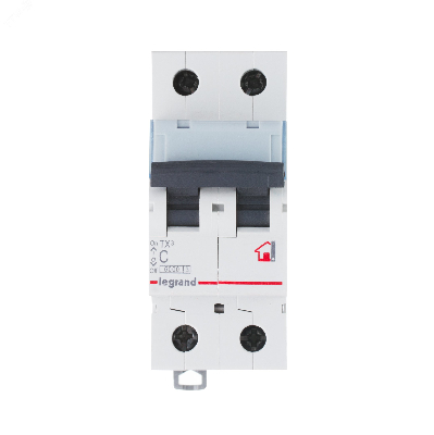Выключатель автоматический двухполюсный 16А C TX3 6кА