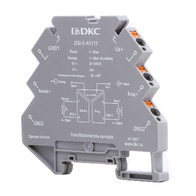 Преобразователь сигнала DSI, 6,2 мм 1 вход 4…20 мА, 1 выход 4…20 мА