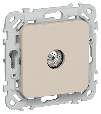 FLITE Розетка TV экранированная оконечная тип M РТВм-1-1-1-ФлЛ льняной IEK