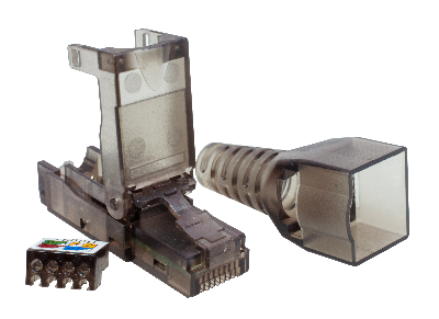 Коннектор 8P8C UTP Cat.6A (RJ-45) безынструментальный (DIY)