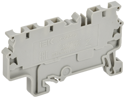 ARMAFIX Клемма пружинная CX2.5-3 2,5мм2 трехконтактная серая IEK