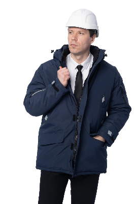 Зимняя куртка-парка KW204, синий (S)