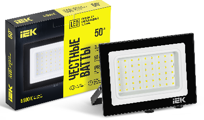 Прожектор светодиодный ДО-50w 6500K 4000Лм IP65