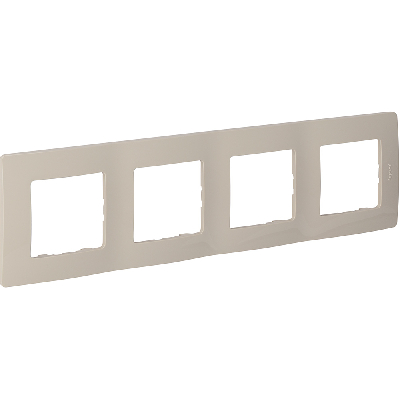 ETIKA Рамка 4 поста слоновая кость