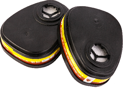 Фильтр противогазовый Jeta Safety для защиты от органических и кислых газов класса A1Е1, в упаковке 2 шт