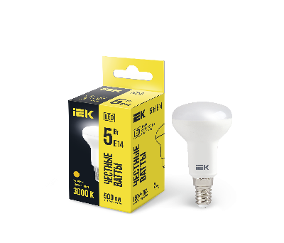 Лампа светодиодная LED рефлекторная 5вт E14 R50 тепло-белый ECO